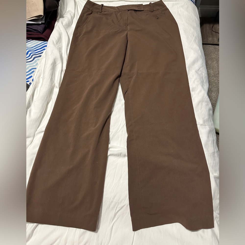 Size 12 Dress Barn brown pants